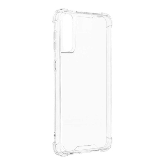 Capa de Silicone com Cantos Duas para Samsung Galaxy S21 Ultra Transparente